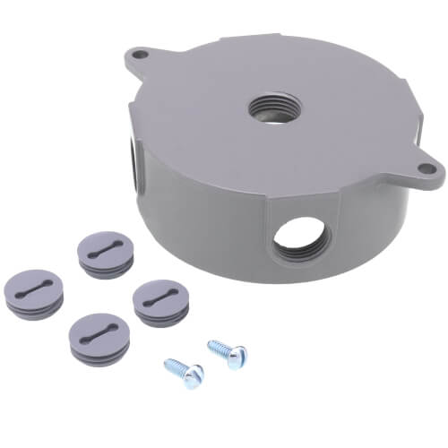 WPRB25 Pass & Seymour WPRB25 1/2", 5 Holes Round DieCast Aluminum