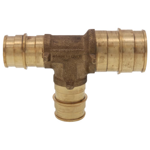 Main product image of 1" x 3/4" x 3/4" Expansion PEX Reducing Tee (Lead Free Brass)
