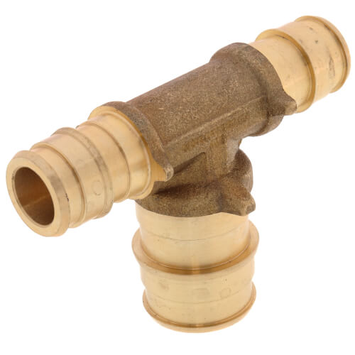 Main product image of 1/2" x 1/2" x 3/4" Expansion PEX Reducing Tee (Lead Free Brass)
