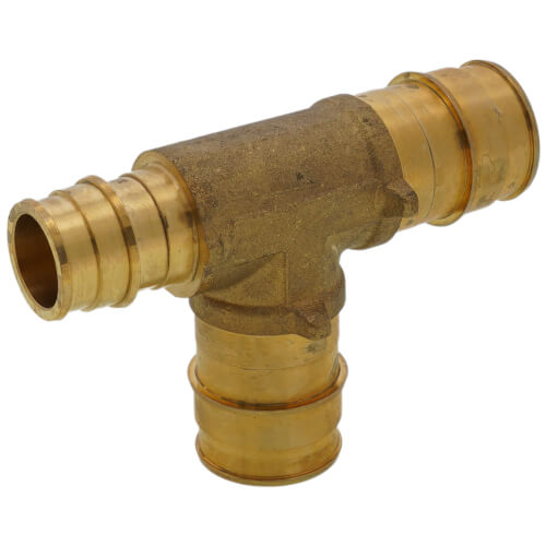 Main product image of 1" x 3/4" x 1" Expansion PEX Reducing Tee (Lead Free Brass)