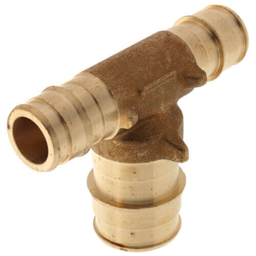 Main product image of 3/4" x 3/4" x 1" Expansion PEX Reducing Tee (Lead Free Brass)