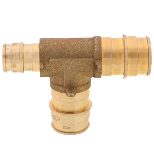 Main product image of 3/4" x 1/2" x 3/4" Expansion PEX Reducing Tee (Lead Free Brass)
