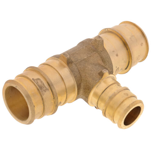 Main product image of 3/4" x 3/4" x 1/2" Expansion PEX Reducing Tee (Lead Free Brass)