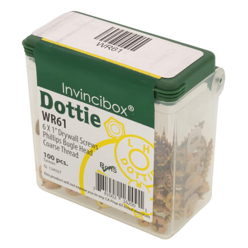 Main product image of #6 x 1" Phillips Bugle Head Coarse Thread Drywall Screw (Pack of 100)