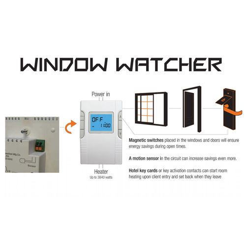 Main product image of WRP Series Programmable Thermostat Kit w/ Window Sensor & 50' Wire (120V, 16A)