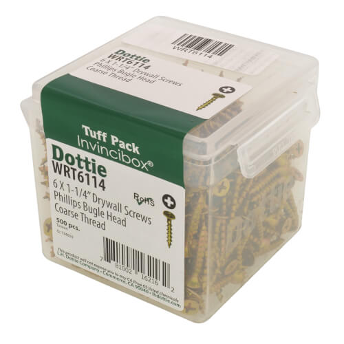 WRT6114 LH Dottie WRT6114 6 x 11/4" Phillips Bugle Head Coarse