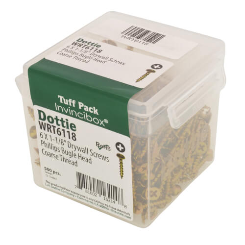 WRT6118 LH Dottie WRT6118 6 x 11/8" Phillips Bugle Head Coarse