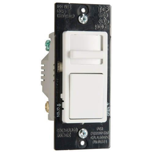 Main product image of Wide Slide Single-Pole 3-Way Preset CFL/LED Slide Dimmer Switch, 450W - Tri-Color (120V)