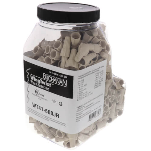 Main product image of WT-41 WingTwist Wire Connector, Tan (Jar of 500)