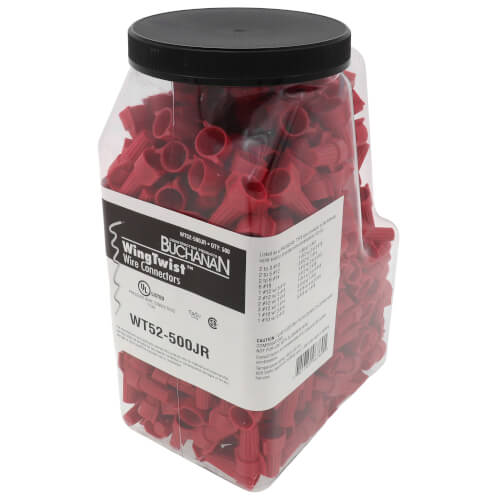 Main product image of WT-52 WingTwist Wire Connector, Red (Jar of 500)