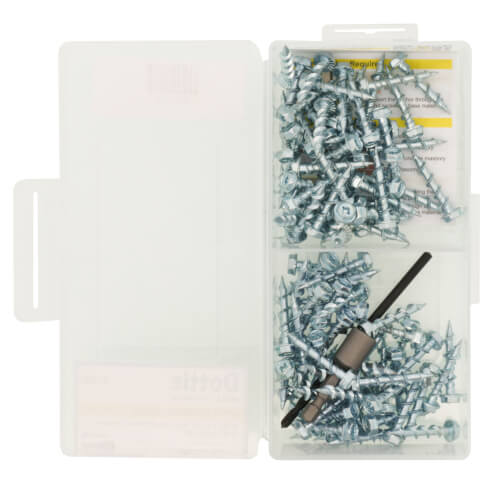 Main product image of 3/16" x 1-1/4" Hex Head Phillips/Square Wall Twister Kit