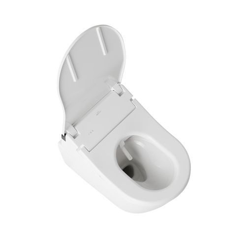 Main product image of CWT4474047CMFG#MS Washlet + Rp Wall Hung D Shape Toilet w/ RX Bidet Seat & Duofit In Wall 1.28 & 0.9 GPF Dual Flush Tank System (Matte Silver)