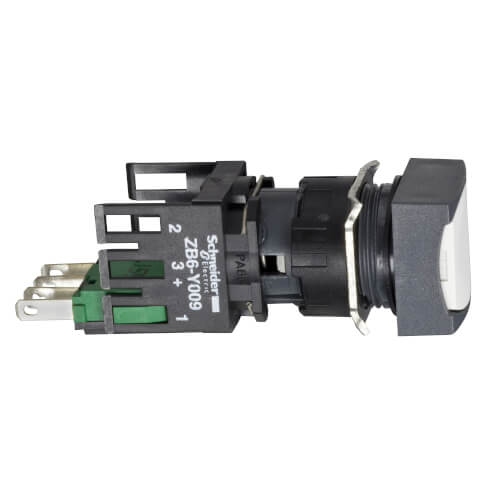 Main product image of White Square Flush Complete Pushbutton