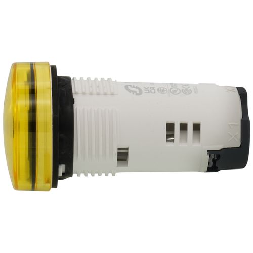 Main product image of Harmony XB7 Monolithic Pilot Light w/ Integral LED - Yellow (110-120 VAC)