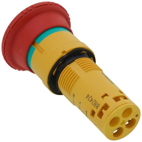 Main product image of Harmony XB7 Monolithic Emergency Stop, Mushroom Shape, Latching Turn to Release, 1 NC - Red