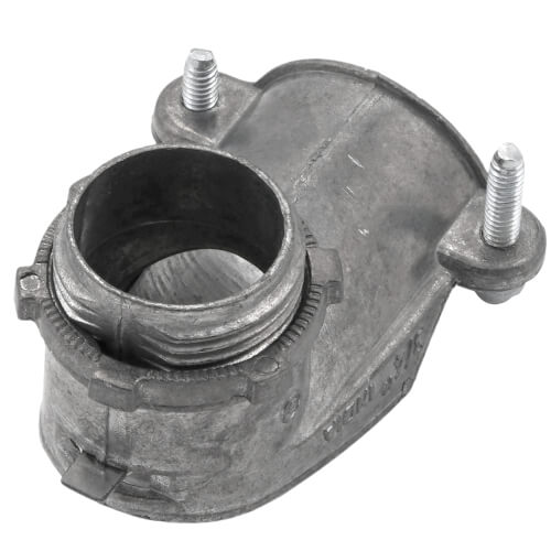 Main product image of 3/4" Non-Insulated 90-Degree Zinc 2-Screw Clamp Connector