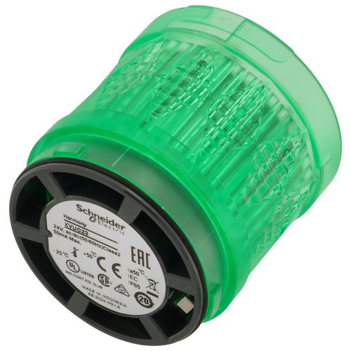 Main product image of Harmony XVU Illuminated LED Modular Tower Light, Steady, IP65 - Green (24 VAC/DC)