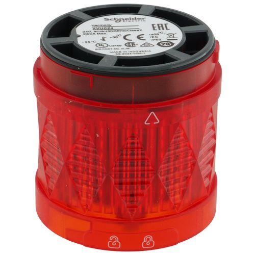 Main product image of Harmony XVU Illuminated LED Modular Tower Light, Steady, IP65 - Red (24 VAC/DC)