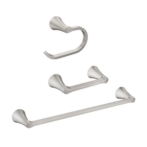 Main product image of Graeden 3 Piece Kit Includes 18" Towel Bar, Paper Holder, And Towel Ring (Brushed Nickel), Y0993BN