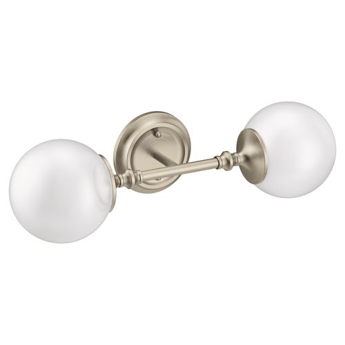 Main product image of Colinet Brushed Nickel 2 Globe Bath Light, YB0562BN