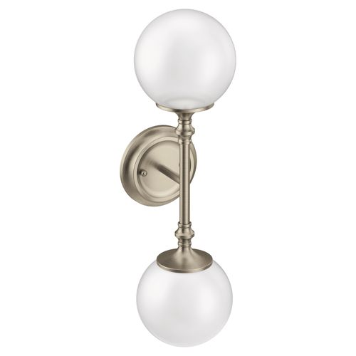 Main product image of Colinet Brushed Nickel 2 Globe Bath Light, YB0562BN
