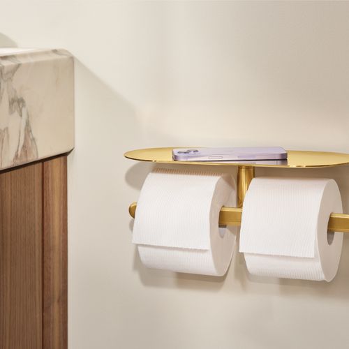 Main product image of Greenfield Double Paper Holder, YB1788BG (Brushed Gold)