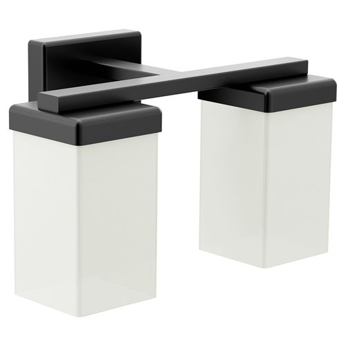 Main product image of 90 Degree 2 Globe Bath Light, YB8862BL (Matte Black)