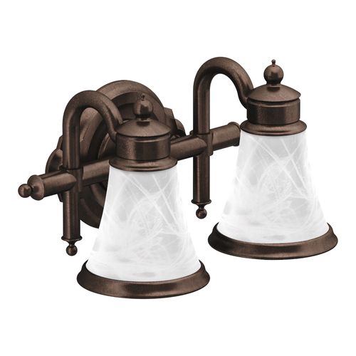 Main product image of Waterhill Oil Rubbed Bronze 2 Globe Bath Light, YB9862ORB