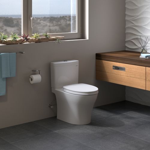 Main product image of MS446124CEMFGN#03 Aquia IV 2-Piece Elongated Dual Flush 1.28 & 0.9 GPF Universal Height Toilet w/ CEFIONTECT, Washlet + Ready (Bone)