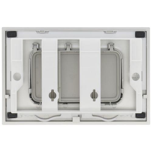 Main product image of Dual Flush Rectangle Push Button Plate For Select Duofit In-wall Tank Unit, Matte Silver - YT920#MS