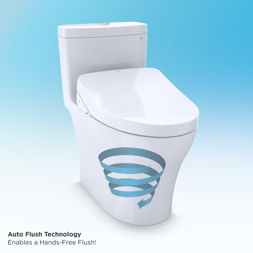 Main product image of CWT4494049CMFGA#MS Washlet + Sp Wall Hung Square Shape Toilet w/ Sx Bidet Seat & Duofit In Wall 1.28 & 0.9 GPF Auto Dual Flush Tank System (Matte Silver)
