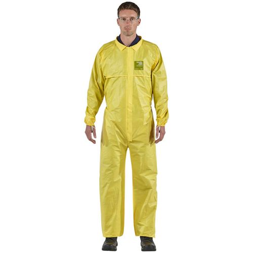Main product image of AlphaTec 2300 Model 103 Disposable Chemical Resistant Coveralls, Yellow, Large (Pack of 25)