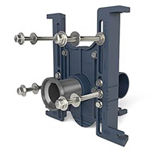 Main product image of EZCARRY Adjustable Horizontal Siphon Jet No-Hub Water Closer Carrier System w/ Left Hand Inlet, Flow to Right