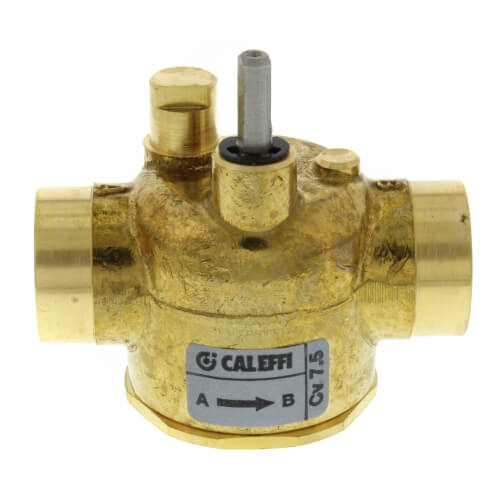 Main product image of 3/4" Sweat 2-way Straight Through Valve Body, 300 psi, 20 bar (7.5 Cv)
