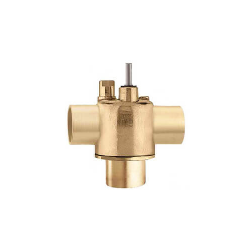 Main product image of 3/4" Sweat, 3-Way Diverting Lead Free Brass Valve Body, 20 PSI (7.5 Cv)