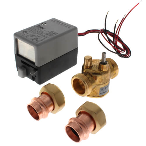 Main product image of 3/4" Press 2-Way Zone Valve w/ Aux. Switch 7.5 Cv (24V)