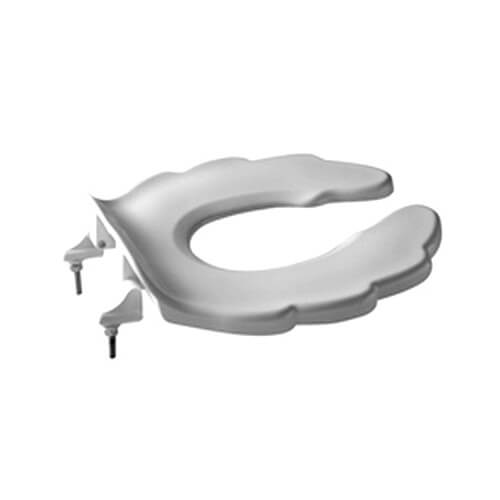 Main product image of Child's Open Front Commercial Heavy Duty Toilet Seat (White)