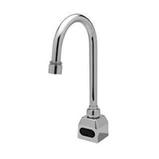 Main product image of 0.5 GPM AquaSense Battery Powered Gooseneck Faucet w/ Temperature Mixing Valve and Supply Hose (Lead Free)