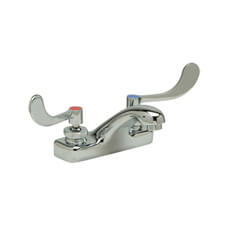 Main product image of 2.2 GPM 6" AquaSpec Sink Faucet w/ 4" Spout and 4" Wrist Blade Handles (Lead Free), Z81104-XL