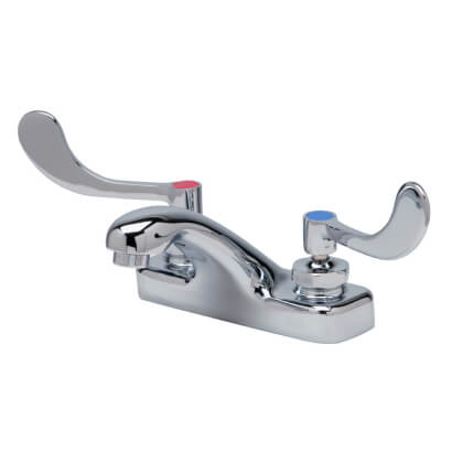 Main product image of 0.5 GPM AquaSpec 6" Centerset Faucet with 4" Spout and 4" Wrist Blade Handles (Lead Free), Z81104-XL-3M