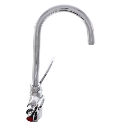 Main product image of 0.5 GPM Aerator AquaSpec Laboratory Gooseneck Faucet Single w/ 5-3/8" Swing Spout and 2" Wrist Blade Handles, Z826B4-XL-3F