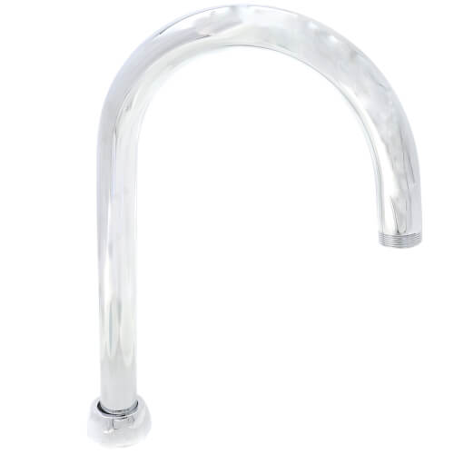 Main product image of AquaSpec Widespread Gooseneck Faucet, 0.5 GPM Vandal Resistant Pressure-Compressation Spray, Z831B4-XL-3F
