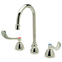 Main product image of AquaSpec Widespread Gooseneck Faucet, 5 3/8" Spout, Plain End Spout w/ 1.5 GPM Flow Control, Z831B4-XL-FC1.5