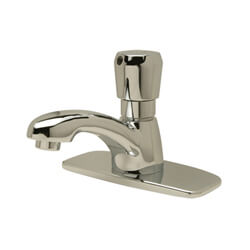 Main product image of 1.0 GPM Spray Outlet AquaSpec Single Basin Fct w/ 3-3/4" Centerline Spout, Adjustable Timing Metering Handle (Lead Free), Z86100-XL-CP4