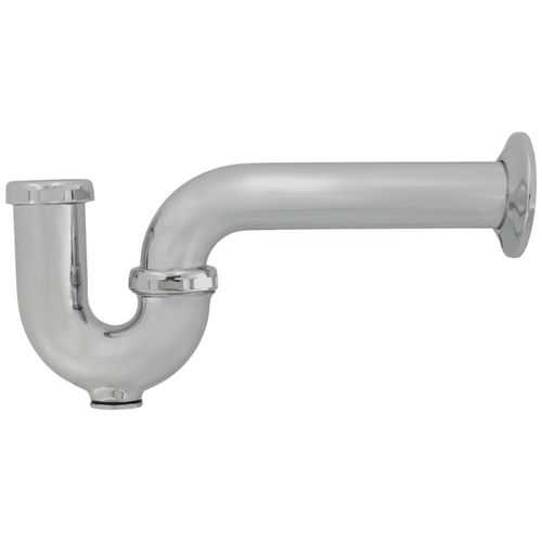 Main product image of 1-1/2" Chrome Plated Brass P-Trap 17 GA w/ Die Cast Nuts (With Cleanout)