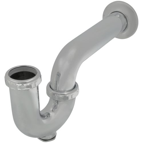 Main product image of 1-1/2" Chrome Plated Brass P-Trap 17 GA w/ Die Cast Nuts (With Cleanout)