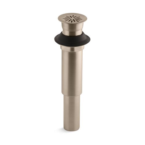 Main product image of Decorative Grid Drain Without Overflow (Vibrant Brushed Bronze), K-7107-BV