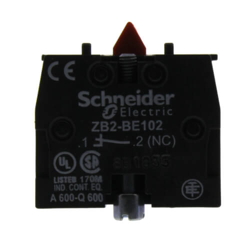 Main product image of 1 N/C Spring Return Contact Block, 10A, Front Mount