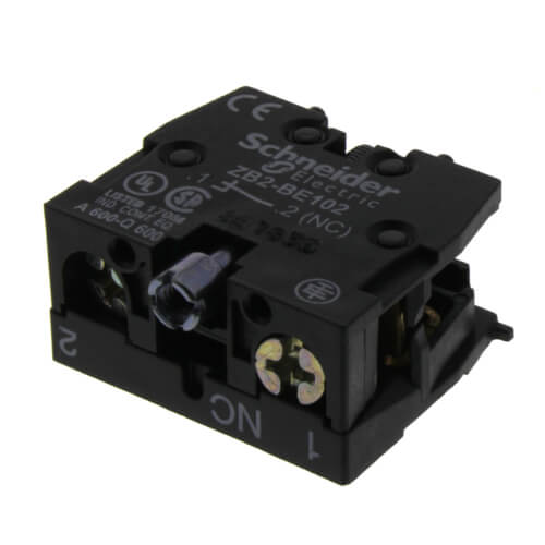 Main product image of 1 N/C Spring Return Contact Block, 10A, Front Mount