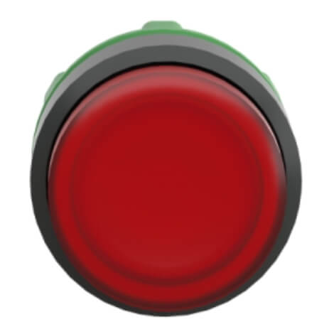 Main product image of Red Round Flush Illum Complete Pushbutton